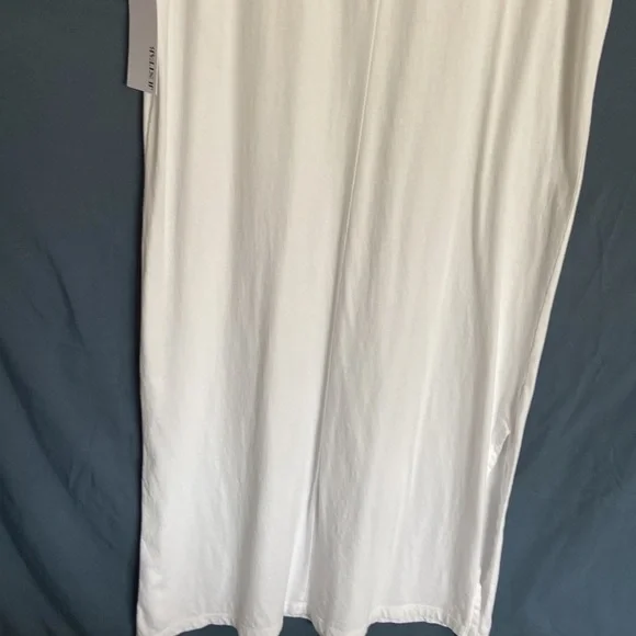 JUSTFAB Dress-NWT-Young Women Sz-S- Versatile White Beach/Pool/Robe/Coverup/Maxi - Picture 8 of 12